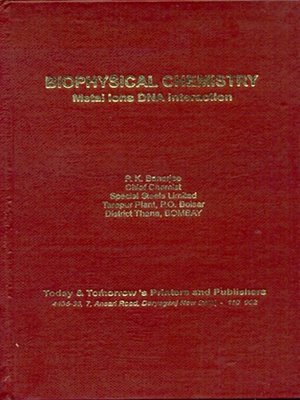 cover image of Biophysical Chemistry Metal Ions DNA